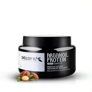 Delofil OEM ODM Wholesale 500ml Best Heat Protect Treatment Hair Mask Keratin Collagen Repair Damage Hair Mask With Hair Protein