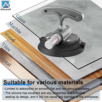 Ventouse multi-surfaces Altowell 4,5 pouces - Poignée en alliage d'aluminium, capacité de charge 50-70 kg, certifiée CE, compacte pour