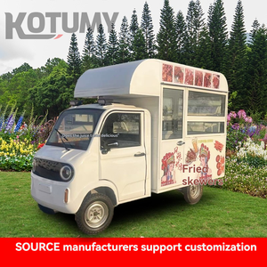 Elektrischer multifunktion aler Allrad-Frühstücks wagen, kommerzielles Restaurant Mobile Burger und Kaffee wagen - Product Image 2