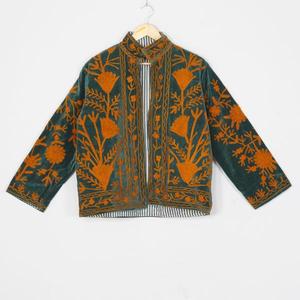 Custom <b>Women</b> <b>Velvet</b> Suzani <b>Jacket</b> Handcrafted Embroidered Bohemian Ethnic Luxury Vintage Floral Fashion Coat Wholesale - Product Image 2