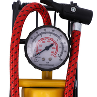Pompe à air d'usine OEM pour vélo, portable et facile à utiliser, pompe à pied monocylindre pour voiture, vélo, balle, moto.