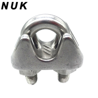 Pince à pince pour câble métallique en acier inoxydable 316 DIN741 pour corde de gréement