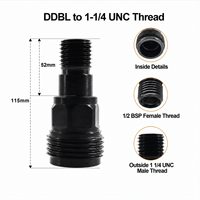 Pièces de foreuse : Adaptateur de trépan multifonctionnel DD-BL 1-1/4"-7 UNC pour machines de forage carottier