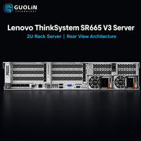 Server AI Lenovo ThinkSystem SR665 V3 2U Spesifikasi Maksimal 2x AMD EPYC 6TB TruDDR5 3x GPU 40 Bay Server Komputasi Performa Ekstrem