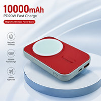 Nouvelle couleur, chargeur portable, batterie externe, charge magnétique sans fil, PD20W, batterie externe pour téléphone, batterie externe 10000 mAh