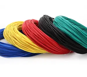 Cable Flexible de un solo núcleo aislado de PVC, Cable eléctrico de cobre trenzado de 4MM para BVR 450/750V, construcción sólida de 100 metros