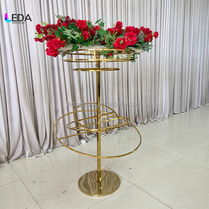LEDA Vente Flash : Supports de fleurs décoratifs en acrylique transparent élégants pour centres de table de mariage - Product Image 6