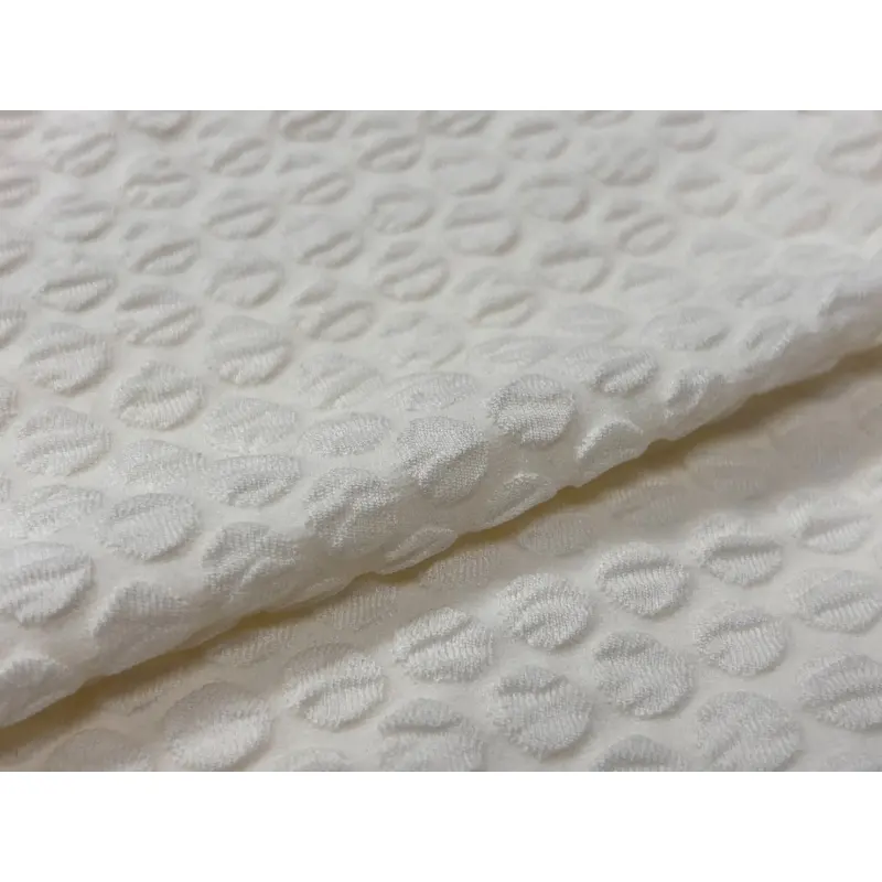 Tissu de maillot de bain extensible texturé à bulles 86% Nylon 14% Spandex JACQ tissu de maillot de bain texturé