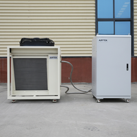 AIRETK 50KW Système de refroidissement par eau pour armoire informatique, système de tour de refroidissement à sec, solution thermique de récupération de chaleur des serveurs, pompe à engrenages CE A6