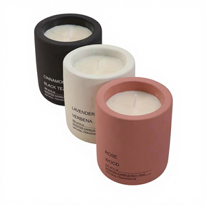 أوعية شموع سيراميكية ملونة بتصميم نورديك مخصصة بالجملة، أوعية شموع فارغة، أدوات، أوعية شموع معطرة مخصصة راقية - Product Image 6