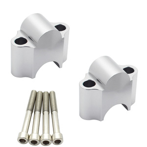 Rehausseur de guidon de moto universel 22 mm en alliage d'aluminium CNC, pièce de mise à niveau à hauteur réglable - Product Image 3