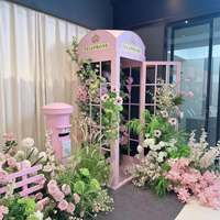 Meistverkaufte Künstliche Blumen und Grünzeug-Set für Hochzeitsbühnen-Hintergrund SCENENDEKORATION