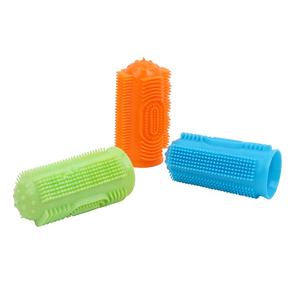 Fábrica al por mayor logotipo personalizado gato cepillo de dientes mascota dedo cepillo perro dedo cepillo de dientes - Product Image 1