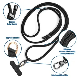 Accessori per custodia per telefono cellulare per Smartphone collana a tracolla universale Patch Strap Tab Lasso Tether custodia per cellulare cordino