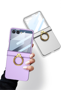 Hot Selling for Z Flip 7 Ultra <b>Thin</b> PC Phone Case with <b>Ring</b> Back Cover Shockproof & Waterproof - Product Image 5