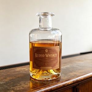 Botella <span class=keywords><strong>de</strong></span> Vidrio Transparente <span class=keywords><strong>de</strong></span> 500 ml para <span class=keywords><strong>Vodka</strong></span>, Ginebra, Brandy, Ron, Vidrio Súper Transparente, Botellas Vacías <span class=keywords><strong>de</strong></span> Vidrio Grueso - Product Image 4