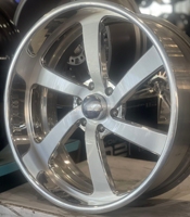 Jantes monobloc forgées directionnelles à 5 branches de type Deep Dish, style rallye torsadé, finition brossée et polie, 20 et 22 pouces pour G80 G82 911