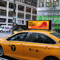 Affichage à LED P2-P5 extérieur de MWE pour la publicité de toit de voiture de taxi Écran LED supérieur de taxi double face
