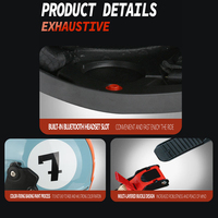 Casco de Carreras Retro para Karting Eléctrico, Go Kart, Accesorios para Autos de Paseo