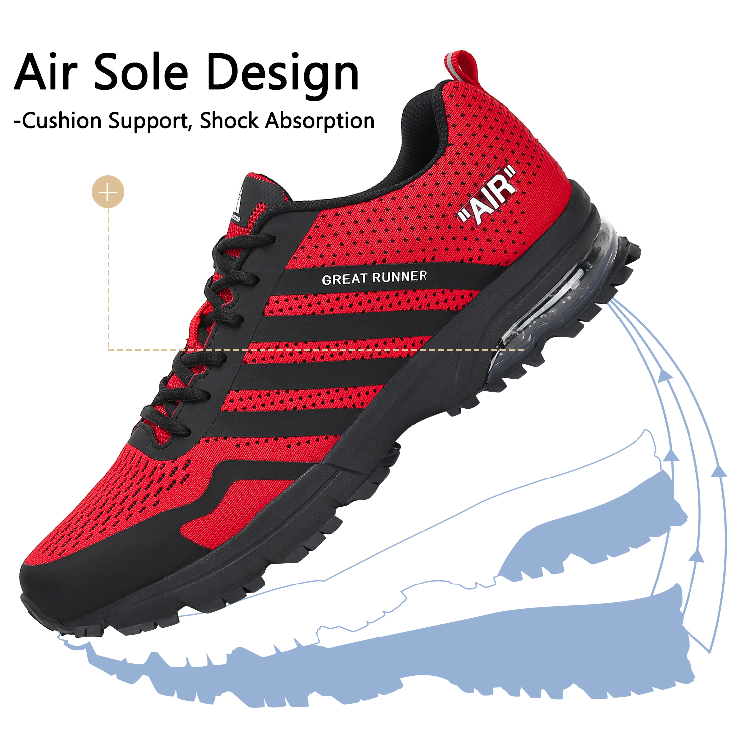 VAMJAM Scarpe Da Corsa Da Uomo Ultra Leggere E Traspiranti Scarpe