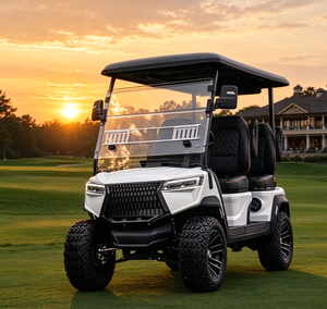Voiturette de golf électrique surélevée 4 places, avec batterie lithium-ion, pour ferme, parc et visites touristiques - Product Image 1