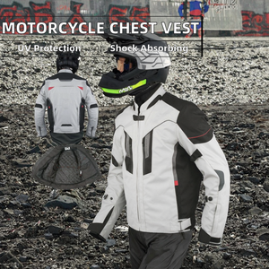 Chaleco de Protección para Motocicleta Unisex de Invierno, Absorción de Impactos, Anti-UV, Transpirable, Protector de Pecho Negro para Motocross - Product Image 2