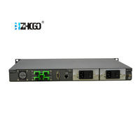 Amplificateur EDFA à fibre optique Hengchi HCEA-4*16 1550nm monomode/multimode pour CCTV, 4 ports, alimentation 48V CC, connecteurs SC/APC/UPC