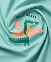 Tissu en polyester PVC imprimé crocodile pour planche de surf, imperméable, résistant à l'usure et aux déchirures, pour baignoire, planche de surf, travaux et activités de plein air