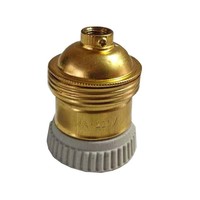 Directement du fabricant : Porte-lampe en laiton E40 vers E27, grand filetage Edison vers petit filetage Edison (Modèle : 793520)