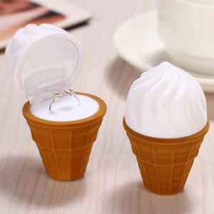 Miniatura 3D di Torta al Cioccolato Rosa, Dessert e Gelato in Flanella, Decorazione per Scatole di Gioielli e Arte Alimentare - Product Image 5