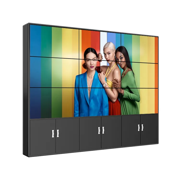 Samidisplay OEM Quảng Cáo Trong Nhà Hiển Thị Dj Booth 2*3 55 Inch 4K Trong Nhà Video Màn Hình Tường