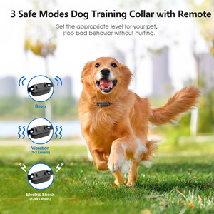 Hundetrainings-E-Halsband mit 3 Sicheren Trainingsmodi, Wiederaufladbar, Wasserdichtes Elektrisches Hundeschockhalsband mit Fernbedienung für Hunde - Product Image 3