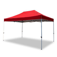 Tente parapluie pliable portable 3x3m carrée en alliage d'aluminium et PVC pour extérieur, logo personnalisé, imperméable, double couche, 1-2 personnes, toutes saisons