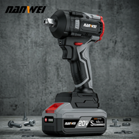 Kunci Impack Brushless 20V Torsi Tinggi 350Nm untuk Perbaikan Mobil Set Kunci Elektrik Tanpa Kabel 1/2 Inci