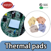 Cinta Térmica de Silicona Suave 1.5W para CPU/GPU/LED, Marca NDST, Clasificación de Resistencia al Fuego 94-V0, Alto Voltaje 6 KV, Alta Temperatura, Vidrio
