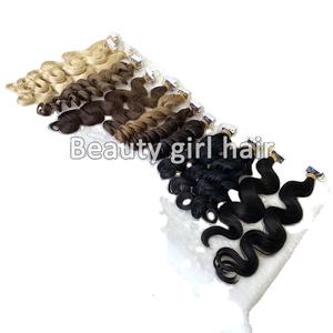 Usine Offre Spéciale produits de bonne qualité 100% cheveux humains péruviens loose wave épaisseur extrémités cheveux ruban ins extensions de cheveux - Product Image 6