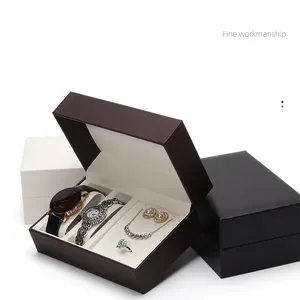 Launch-embalaje para reloj, caja de exhibición de joyería de cuero PU y terciopelo de alta calidad, logotipo personalizado, novedad de fábrica