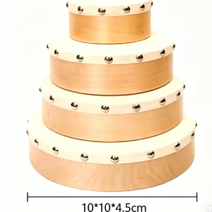 Mini Tambor de Mano de 4 Pulgadas (10 cm) <span class=keywords><strong>para</strong></span> <span class=keywords><strong>Niños</strong></span>, Instrumento <span class=keywords><strong>Musical</strong></span>, Percusión, Educativo, <span class=keywords><strong>para</strong></span> Fiestas, Aula, Ritmo - Product Image 3