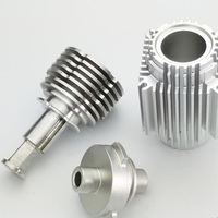 Pièces en alliage d'aluminium usinées avec précision par CNC, bride en aluminium tournée sur mesure par CNC, composants de dissipateur thermique et de boîtier