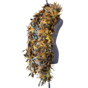 Plumas Artificiales de Gallo, Boa de Plumas de Gallo Rojo de 5-7 Pulgadas, Plumas de Gallo Schlappen para Fiestas, Decoración del Hogar y Espectáculos - Product Image 5