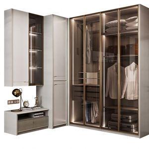 Service de conception d'<span class=keywords><strong>armoire</strong></span> pour un couple, vêtements pour enfants, boutique bleue, style français, gris vert, MDF haute brillance, <span class=keywords><strong>maison</strong></span> aux Émirats arabes unis, au Maroc - Product Image 1