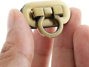 CRAFTMEMORE Pack de fermoirs ovales en métal pour boîtes à artisanat, fermoirs à bascule pour sacs et pochettes, fournitures de fabrication, petit format, laiton brossé - Product Image 3