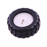 Accessoires de Robot de pneu en caoutchouc axe D 43MM roues de modèle de chariot de suivi avec moteur à engrenages N20