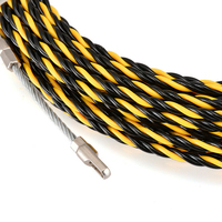 100 50 FT 15M à travers le Conduit Polyester 6 4 mm ruban de poisson câble électrique ressort électrique fil enfileur extracteur