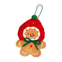 Pendentif en peluche de Noël à thème dessin animé, porte-clés polyvalent, cadeau de fête de Noël, jouet en peluche, porte-clés, vente en gros