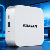 Mini PC AMD R5 6600H con hasta 24GB LPDDR5, compatible con SSD PCIe NVMe, salida triple 4K, WiFi6, Win11/Linux, Mini PC para juegos