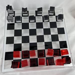 Juego de ajedrez acrílico de entretenimiento interior clásico de nuevo diseño de fábrica Juegos DE MESA DE AJEDREZ Acrílico - Product Image 1
