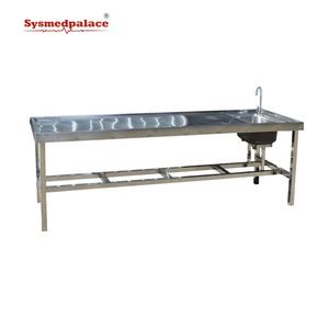 Meubles de morgue en acier inoxydable 304, chariot d'autopsie, table <span class=keywords><strong>mortuaire</strong></span>, table de <span class=keywords><strong>lavage</strong></span> - Product Image 2