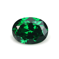 Recommander forme ovale 6mm I couleur verte CZ pierre en vrac gemmes synthétiques prix zircone cubique pour bijoux