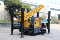 Usine chinoise forage de puits d'eau de 200 mètres plate-forme de forage minier à haute efficacité